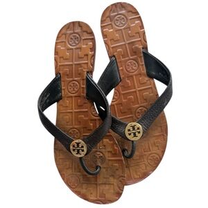 Tory Burch Black and Brown Sandals